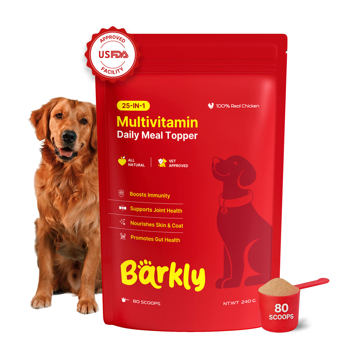 Barkly Multivitamin Daily Meal Topper for Dogs