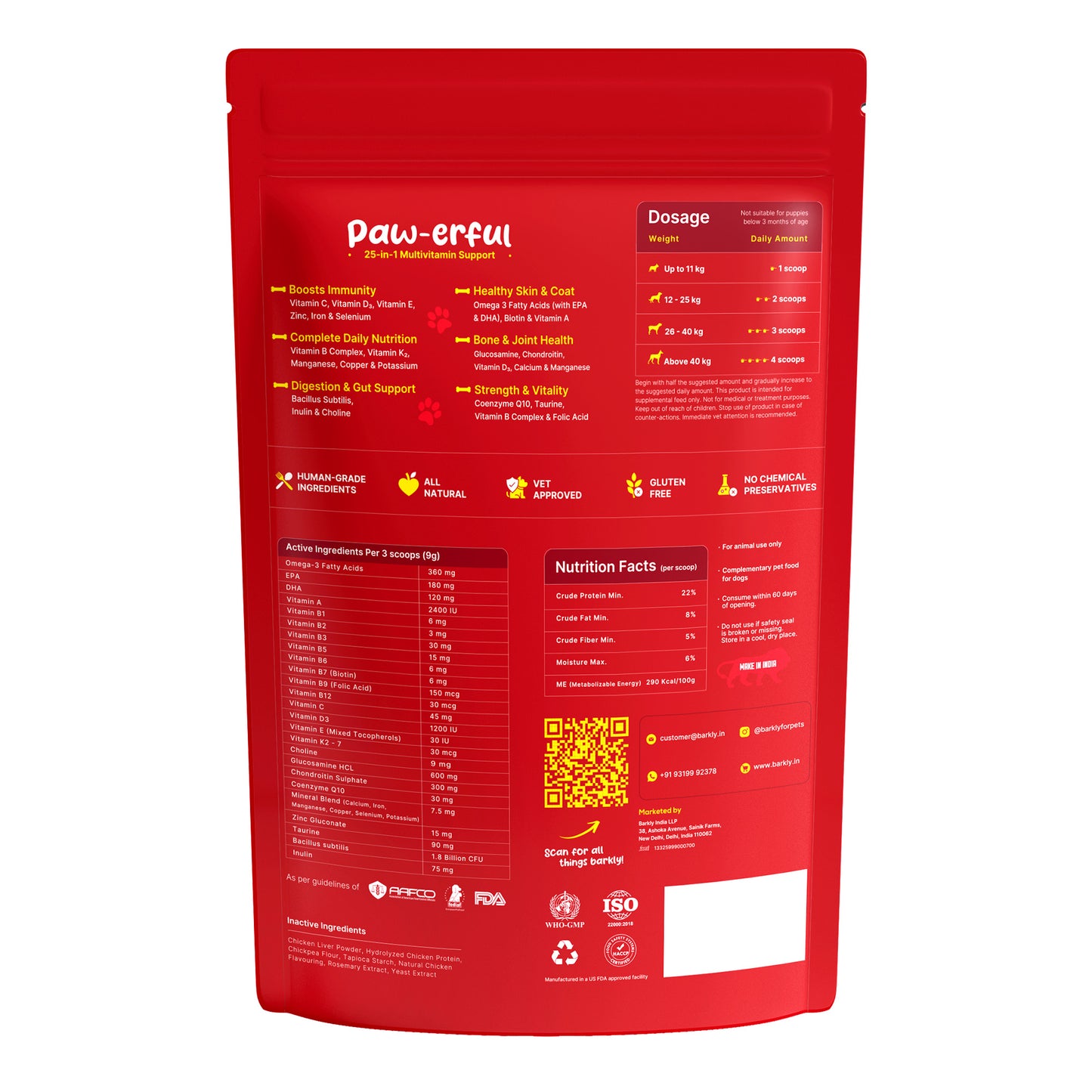 Barkly Multivitamin Daily Meal Topper for Dogs